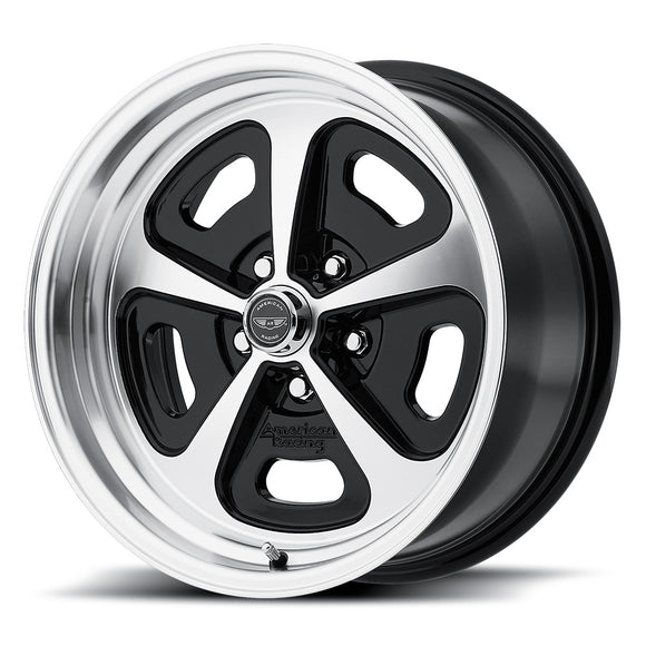 17X9 American Racing VN501 Black Machined Wheel/Rim 5x120.65 5-120.65 ET0