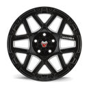 17x9 Mamba M23 Gloss Black/Machined Ball Cut 5x139.7 5x5.5 ET12 Wheel Rim-3