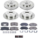PowerStop OE Stock Replacement Low-Dust Ceramic Brake Pad and Rotor Kit