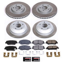 PowerStop Semi-Coated Rotor and Low-Dust Ceramic Brake Pad Kit