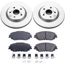 PowerStop Genuine Geomet Coated Rotor and Low-Dust Ceramic Brake Pad Kit