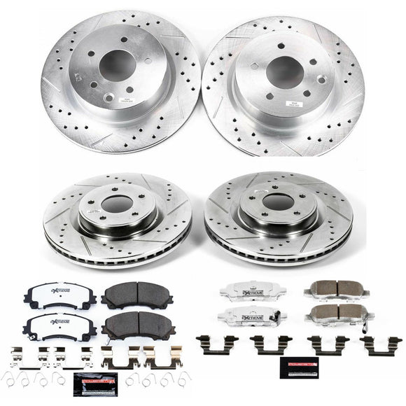PowerStop Z26 Street Performance Ceramic Brake Pad and Drilled & Slotted Rotor K