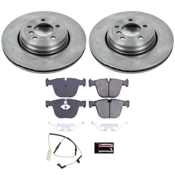 PowerStop OE Stock Replacement Low-Dust Ceramic Brake Pad and Rotor Kit
