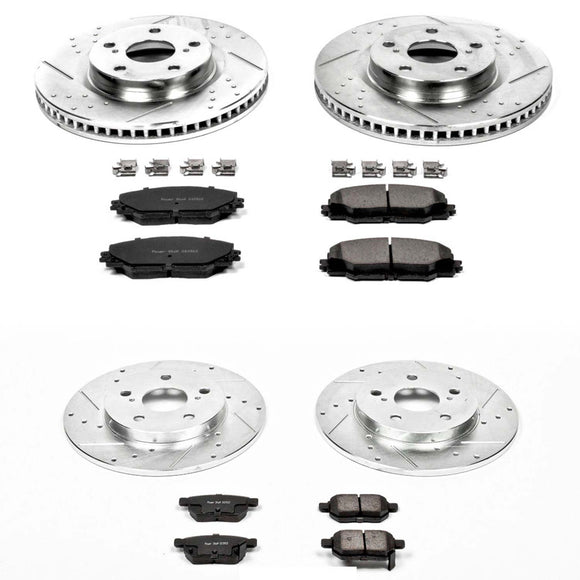 PowerStop Z23 Daily Driver Carbon-Fiber Ceramic Brake Pad and Drilled & Slotted