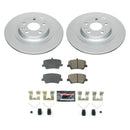 PowerStop Genuine Geomet Coated Rotor and Carbon-Fiber Ceramic Brake Pad Kit