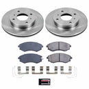 PowerStop OE Stock Replacement Low-Dust Ceramic Brake Pad and Rotor Kit