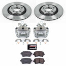 PowerStop OE Stock Replacement Low-Dust Ceramic Brake Pad, Rotor and Caliper Kit