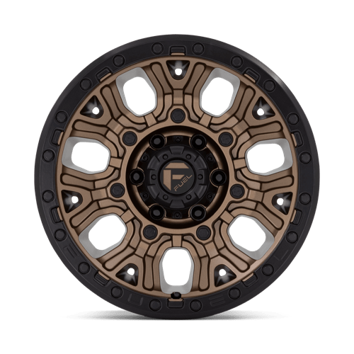 17x9 Fuel Off-Road D826 Traction Matte Bronze with Black Ring 6x139.7 ET1 Wheel