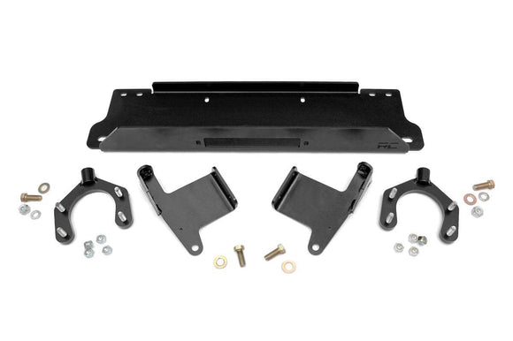 Rough Country Winch Mounting Plate Factory Bumper For Jeep Wrangler JK 07-18