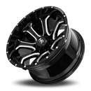 24x14 Hardrock BloodShot Xposed Gloss Black Milled 6x135 ET-76 wheel/rim-4
