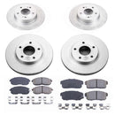 PowerStop Genuine Geomet Coated Rotor and Low-Dust Ceramic Brake Pad Kit