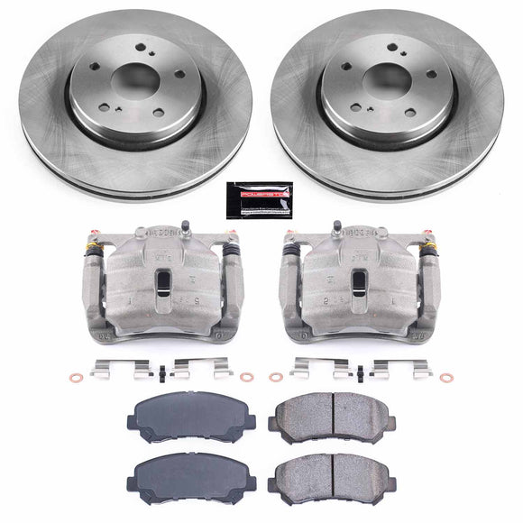 PowerStop OE Stock Replacement Low-Dust Ceramic Brake Pad, Rotor and Caliper Kit