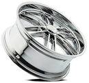 24x9 Resto Maverick Milled Window Chrome Plated 6x139.7 ET25 CB106.10 Wheel Rim