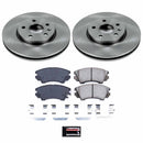 PowerStop OE Stock Replacement Low-Dust Ceramic Brake Pad and Rotor Kit