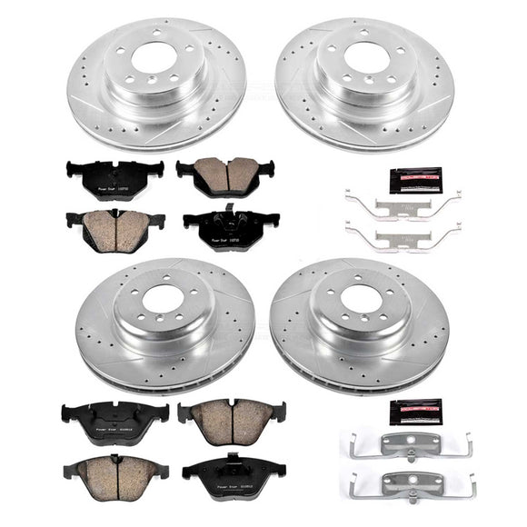 PowerStop Z23 Daily Driver Carbon-Fiber Ceramic Brake Pad and Drilled & Slotted