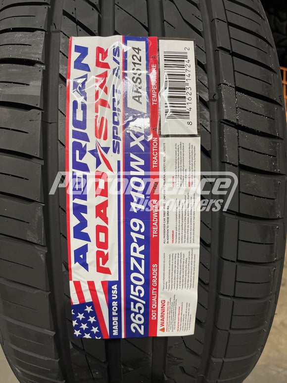 265/50ZR19 American Roadstar Sport A/S 110W BSW XL 265 50 19 2655019