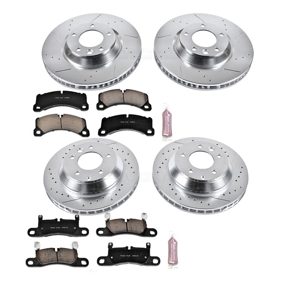 PowerStop Z23 Daily Driver Carbon-Fiber Ceramic Brake Pad and Drilled & Slotted