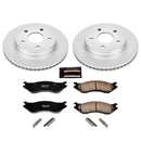 PowerStop Genuine Geomet Coated Rotor and Low-Dust Ceramic Brake Pad Kit