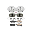 PowerStop OE Stock Replacement Low-Dust Ceramic Brake Pad, Rotor and Caliper Kit