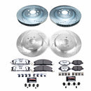 PowerStop Z36 Carbon-Fiber Ceramic Brake Pad with Drilled and Slotted Rotor Kit