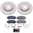 PowerStop Genuine Geomet Coated Rotor and Low-Dust Ceramic Brake Pad Kit