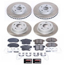 PowerStop Semi-Coated Rotor and Low-Dust Ceramic Brake Pad Kit