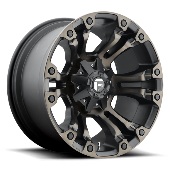 17x9 Fuel Off-Road D569 Vapor Black 6x135 ET-12 CB106.1 Wheel Rim