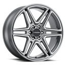 20x9 Vision 476 Wedge Gun Metal Machined Face Wheel 6x139.7 ET30 CB78.1-1