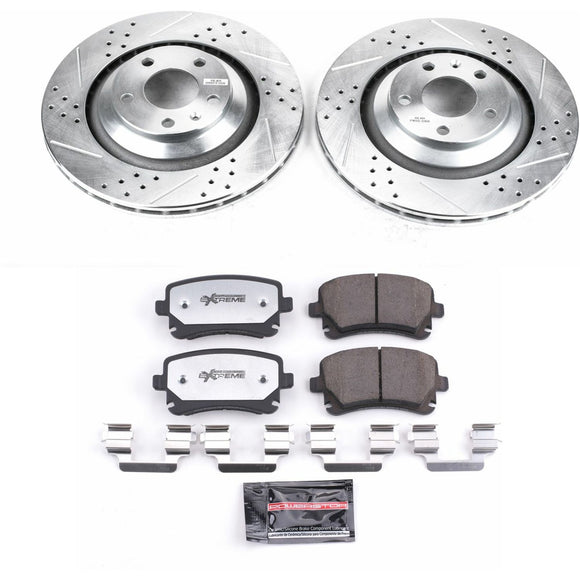 PowerStop Z26 Street Performance Ceramic Brake Pad and Drilled & Slotted Rotor K