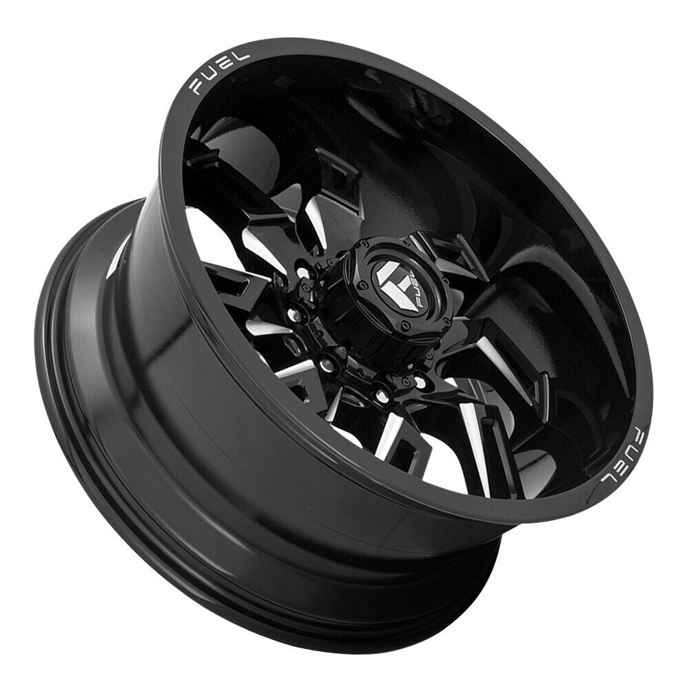 22X10 Fuel D747 LOCKDOWN Gloss Black Milled 8X170 ET-18 wheel/rim