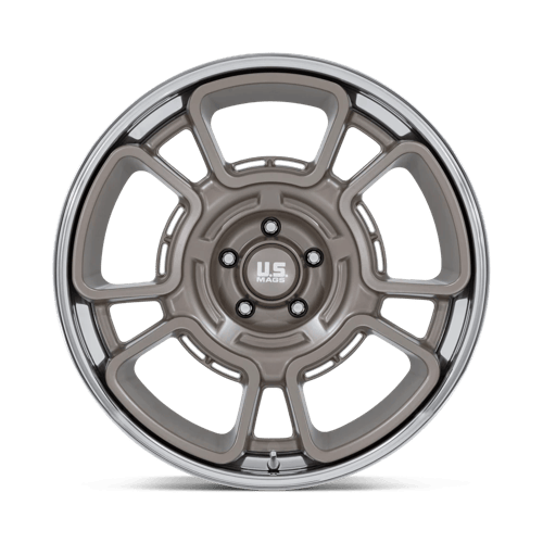 22x9 US Mag UC147 Flagstaff Pewter With Chrome Lip 5x127 ET15 CB78.1 Wheel