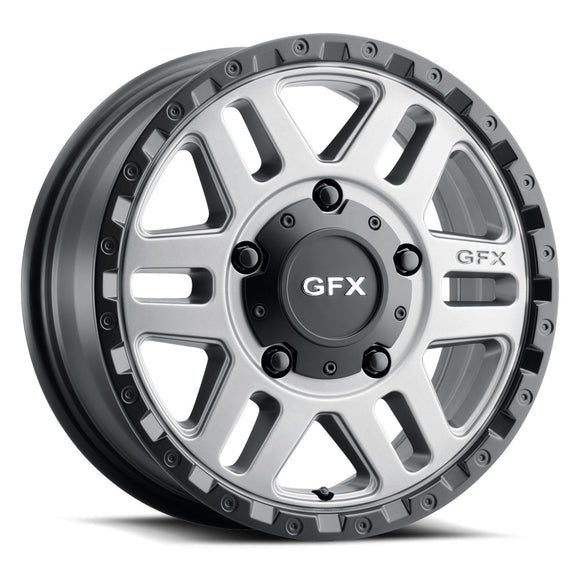 17x8 G-FX MV2 Matte Grey w/ Matte Black Lip 5x160 ET50 wheel/rim