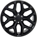 24" Replica CV98B fits Chevy Silverado 24x10 Satin Black