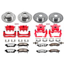 PowerStop Z36 Truck and SUV Ceramic Brake Pad, Drilled & Slotted Rotor, and Cali
