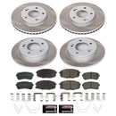 PowerStop Semi-Coated Rotor and Low-Dust Ceramic Brake Pad Kit