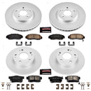 PowerStop Genuine Geomet Coated Rotor and Low-Dust Ceramic Brake Pad Kit