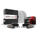 PowerStop Genuine Geomet Coated Rotor and Carbon-Fiber Ceramic Brake Pad Kit