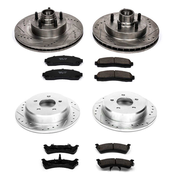 PowerStop Z23 Daily Driver Carbon-Fiber Ceramic Brake Pad and Drilled & Slotted