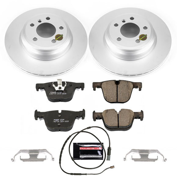 PowerStop Genuine Geomet Coated Rotor and Carbon-Fiber Ceramic Brake Pad Kit
