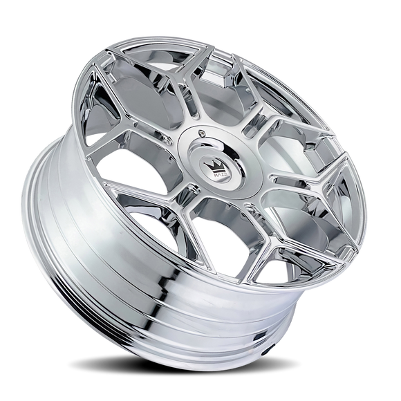 20x8.5 Mazzi 379 Libra Chrome 5x112 5x120 ET35 Wheel Rim