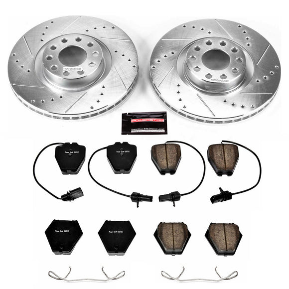 PowerStop Z23 Daily Driver Carbon-Fiber Ceramic Brake Pad and Drilled & Slotted