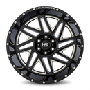 24x14 Hardrock Bones XPosed Gloss Black Milled 6x139.7 ET-76 wheel/rim-1