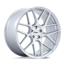 18X9.5 TSW TW002 Lasarthe Gloss Silver Machined 5x112 ET22 Wheel Rim