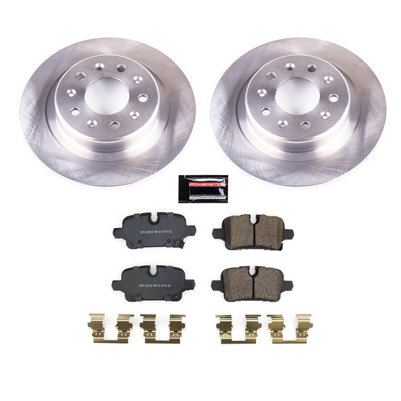 PowerStop OE Stock Replacement Low-Dust Ceramic Brake Pad and Rotor Kit