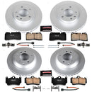 PowerStop Genuine Geomet Coated Rotor and Carbon-Fiber Ceramic Brake Pad Kit