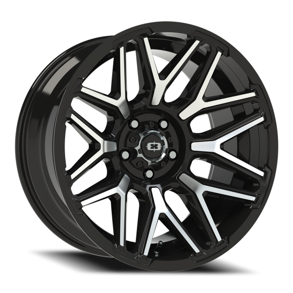 20X10 Vision 305 Rekluse Gloss Black Machined Face Wheel 5x127 5x5 ET-25 CB78.1