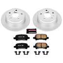 PowerStop Genuine Geomet Coated Rotor and Low-Dust Ceramic Brake Pad Kit