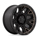 20x10 Fuel Off-Road D824 Traction Matte Black Double Dark Tint 8x180 ET-18 Wheel