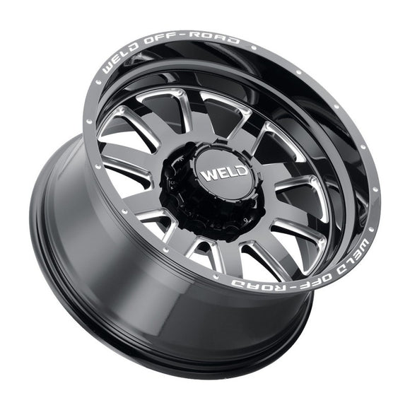 18x9 WELD Off-Road Stealth Black Milled 5x139.7 5x150 ET-12 CB110.2 Wheel Rim