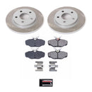 PowerStop Semi-Coated Rotor and Low-Dust Ceramic Brake Pad Kit